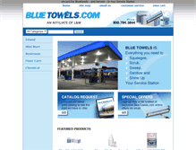Tablet Screenshot of bluetowels.com
